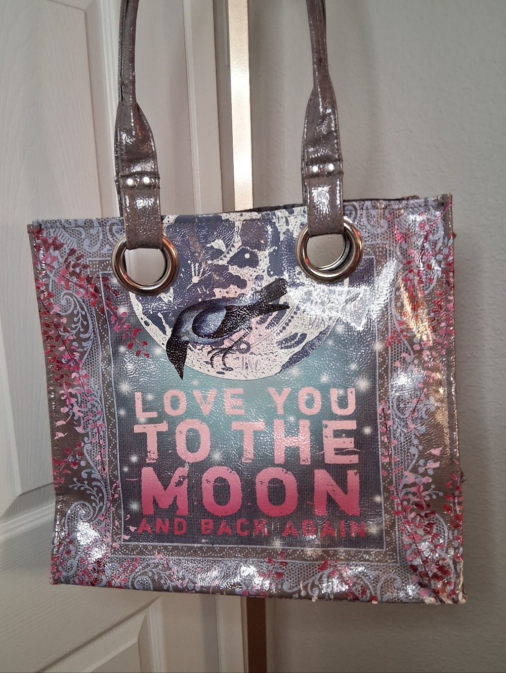 Papaya Love You To The Moon Tote